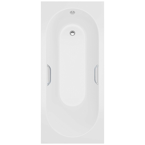 Ванна из искусственного камня Delice Bravo 170х75 DLR330035R-G с ручками хром, глянцевая Ванна из искусственного камня Delice Bravo 170х75 DLR330035R-G с ручками хром, глянцевая