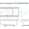 Ванна из искусственного камня Delice Diapason 160х70 DLR330004RB-G с черными ручками, глянцевая Ванна из искусственного камня Delice Diapason 160х70 DLR330004RB-G с черными ручками, глянцевая
