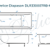 Ванна из искусственного камня Delice Diapason 170х80 DLR330007RB-M с черными ручками, матовая Ванна из искусственного камня Delice Diapason 170х80 DLR330007RB-M с черными ручками, матовая