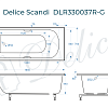 Ванна из искусственного камня Delice Scandi 165х70 DLR330037R-G с ручками хром, глянцевая Ванна из искусственного камня Delice Scandi 165х70 DLR330037R-G с ручками хром, глянцевая