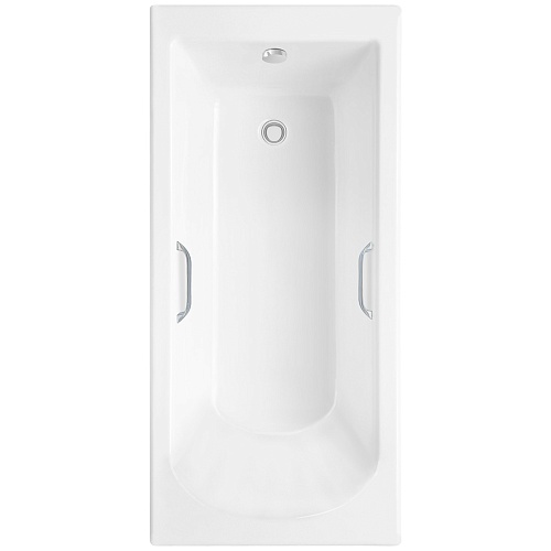 Ванна из искусственного камня Delice Scandi 170х70 DLR330025R-G с ручками хром, глянцевая Ванна из искусственного камня Delice Scandi 170х70 DLR330025R-G с ручками хром, глянцевая