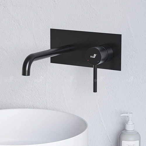 Смеситель для раковины RGW Shower Panels SP-45-11B встраиваемый черный Смеситель для раковины RGW Shower Panels SP-45-11B встраиваемый черный