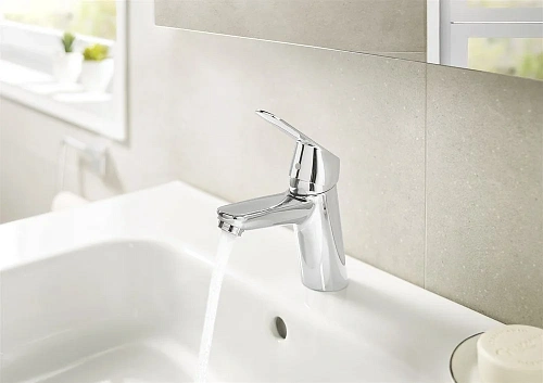 Смеситель для раковины Roca Alfa с донным клапаном, mixstart 5A3P25C0M Смеситель для раковины Roca Alfa с донным клапаном, mixstart 5A3P25C0M