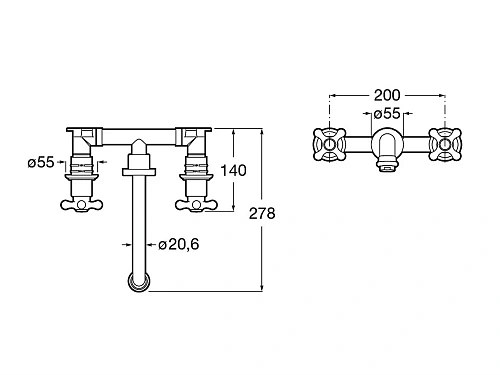 Смеситель для раковины Roca Carmen 5A474BC00 Смеситель для раковины Roca Carmen 5A474BC00