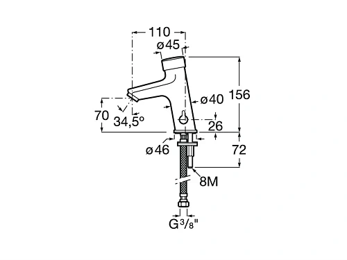 Смеситель для раковины Roca Fluent 5A3A24C00 Смеситель для раковины Roca Fluent 5A3A24C00
