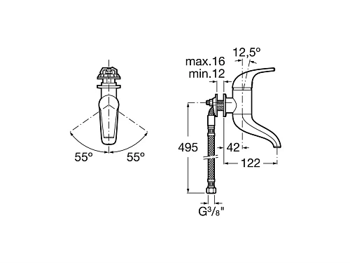 Смеситель для раковины Roca Frontalis 5A3557C00 Смеситель для раковины Roca Frontalis 5A3557C00