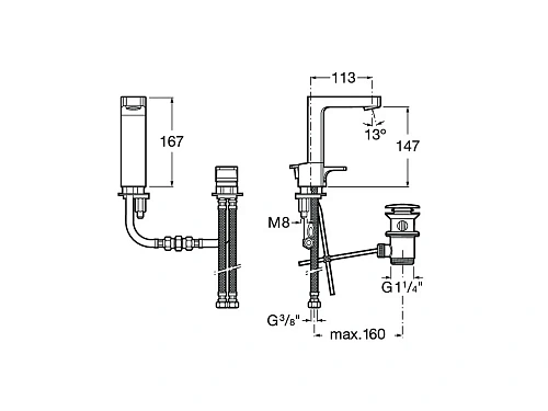 Смеситель для раковины Roca L90 5A3801C00 Смеситель для раковины Roca L90 5A3801C00