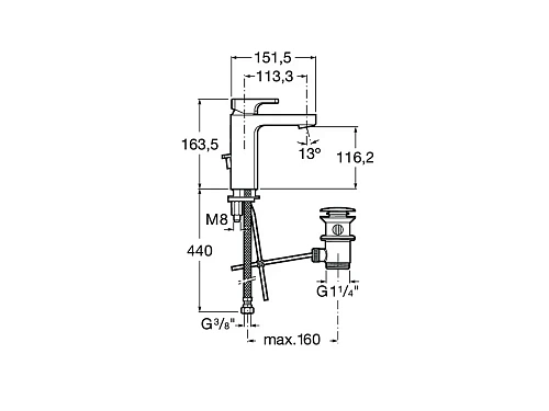 Смеситель для раковины Roca L90 5A3F01C00 Смеситель для раковины Roca L90 5A3F01C00