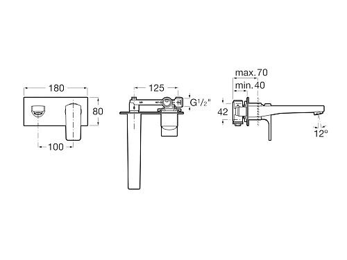 Смеситель для раковины Roca L90 5A3L20C00 Смеситель для раковины Roca L90 5A3L20C00