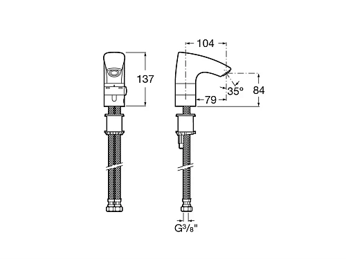 Смеситель для раковины Roca M3 5A5302C00 Смеситель для раковины Roca M3 5A5302C00
