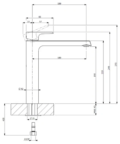 Смеситель для раковины Villeroy & Boch Liberty TVW10700400061 (высота 198 мм) Смеситель для раковины Villeroy & Boch Liberty TVW10700400061 (высота 198 мм)