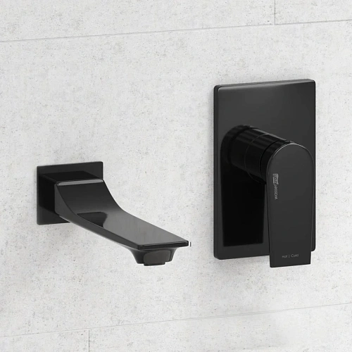 Смеситель для раковины WasserKRAFT A66553 встраиваемый черный Смеситель для раковины WasserKRAFT A66553 встраиваемый черный