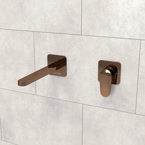 Смеситель для раковины WasserKRAFT A7751.289 встраиваемый розовое золото Смеситель для раковины WasserKRAFT A7751.289 встраиваемый розовое золото