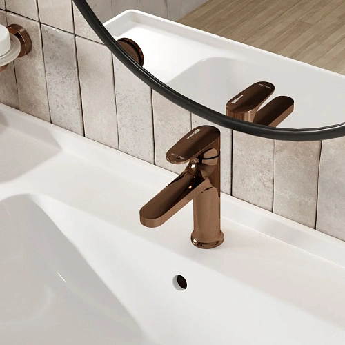 Смеситель для раковины WasserKRAFT Asphe 7703 розовое золото Смеситель для раковины WasserKRAFT Asphe 7703 розовое золото