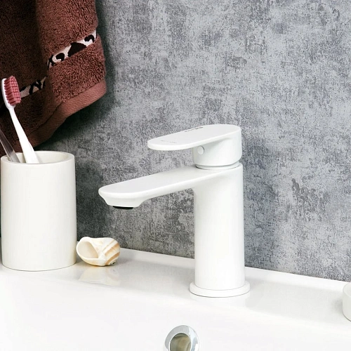 Смеситель для раковины WasserKRAFT Mindel 8503 белый Смеситель для раковины WasserKRAFT Mindel 8503 белый