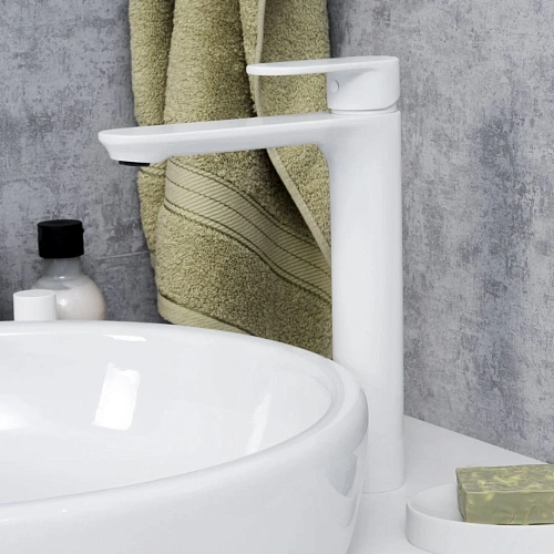 Смеситель для раковины WasserKRAFT Mindel 8503H белый Смеситель для раковины WasserKRAFT Mindel 8503H белый