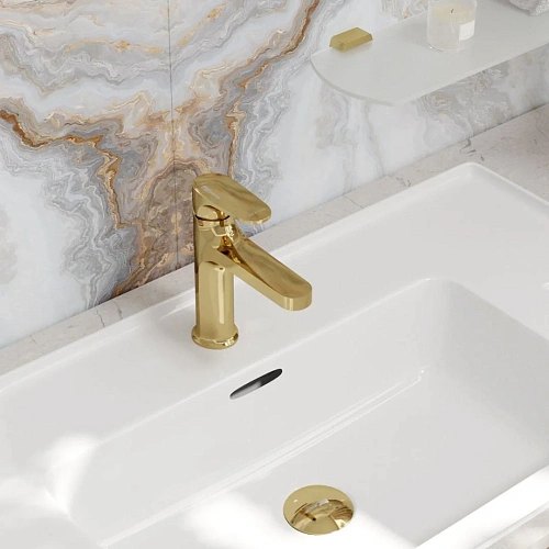 Смеситель для раковины WasserKRAFT Neckar 2103 золото Смеситель для раковины WasserKRAFT Neckar 2103 золото