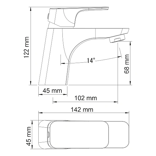Смеситель для раковины WasserKRAFT Salm 2703 хром Смеситель для раковины WasserKRAFT Salm 2703 хром