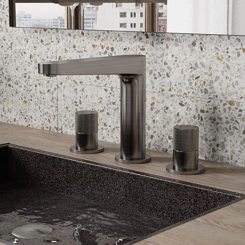 Смеситель для раковины WasserKRAFT Tauber 6435 встраиваемый никель Смеситель для раковины WasserKRAFT Tauber 6435 встраиваемый никель