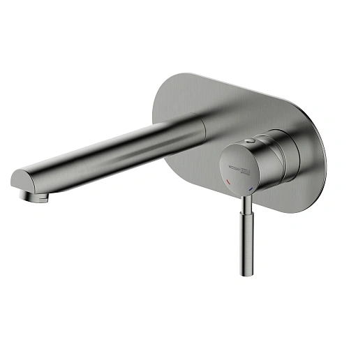 Смеситель для раковины WasserKRAFT Wern 4230 встраиваемый никель Смеситель для раковины WasserKRAFT Wern 4230 встраиваемый никель