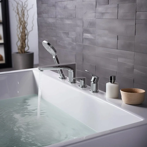 Смеситель на борт ванны Aquatek БЕТТА AQ1148CR Хром Смеситель на борт ванны Aquatek БЕТТА AQ1148CR Хром