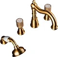 Смеситель на борт ванны Boheme ROYAL 391-Royal 4 отверстия, бронза Смеситель на борт ванны Boheme ROYAL 391-Royal 4 отверстия, бронза