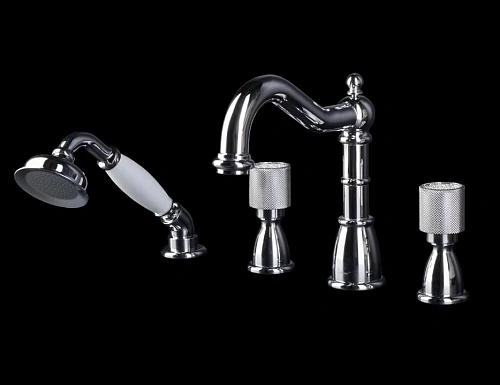 Смеситель на борт ванны Boheme Royal Cristal 396-Royal/CRST Смеситель на борт ванны Boheme Royal Cristal 396-Royal/CRST