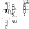 Смеситель на борт ванны Boheme Venturo 150-B-TOUCH на 3 отверстия черный, ручка TOUCH Смеситель на борт ванны Boheme Venturo 150-B-TOUCH на 3 отверстия черный, ручка TOUCH