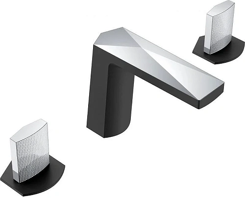 Смеситель на борт ванны Boheme Venturo 150-BCR-TOUCH на 3 отверстия черный-хром, ручка TOUCH Смеситель на борт ванны Boheme Venturo 150-BCR-TOUCH на 3 отверстия черный-хром, ручка TOUCH