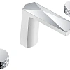 Смеситель на борт ванны Boheme Venturo 150-WCR-DIAMOND на 3 отверстия белый-хром, ручка DIAMOND Смеситель на борт ванны Boheme Venturo 150-WCR-DIAMOND на 3 отверстия белый-хром, ручка DIAMOND