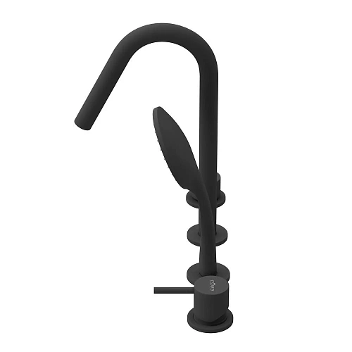 Смеситель на борт ванны CEZARES LEAF-BVDM4-L-NOP врезной, на 4 отверстия, черный матовый Смеситель на борт ванны CEZARES LEAF-BVDM4-L-NOP врезной, на 4 отверстия, черный матовый