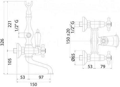 Смеситель на борт ванны CEZARES LORD-PBV-01-Bi Смеситель на борт ванны CEZARES LORD-PBV-01-Bi