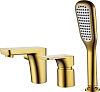 Смеситель на борт ванны D&K Berlin.Tourto (DA1434903) врезной золото Смеситель на борт ванны D&K Berlin.Tourto (DA1434903) врезной золото