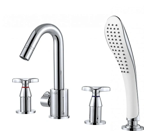 Смеситель на борт ванны D&K DA1384941 врезной Смеситель на борт ванны D&K DA1384941 врезной