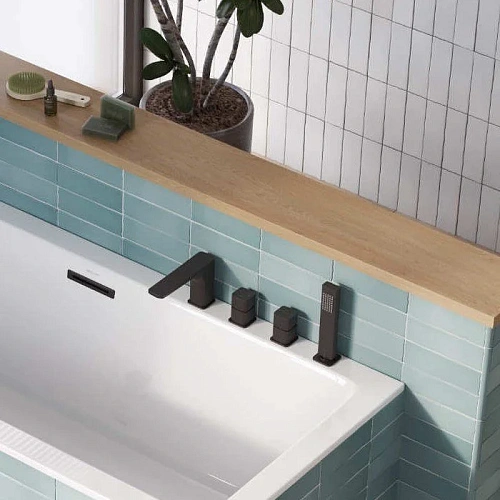 Смеситель на борт ванны EXCELLENT Keria AREX.2033BL (черный мат) Смеситель на борт ванны EXCELLENT Keria AREX.2033BL (черный мат)