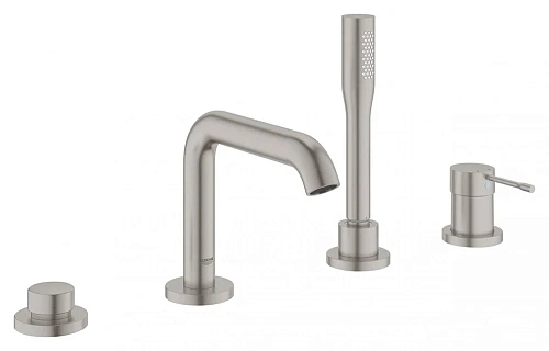 Смеситель на борт ванны GROHE Essence New для ванны на 4 отверстия, суперсталь (19578DC1) Смеситель на борт ванны GROHE Essence New для ванны на 4 отверстия, суперсталь (19578DC1)