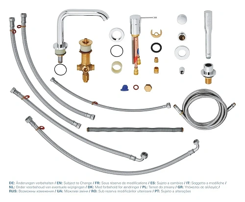 Смеситель на борт ванны GROHE Essence+ (19578001) на 4 отверстия, хром Смеситель на борт ванны GROHE Essence+ (19578001) на 4 отверстия, хром