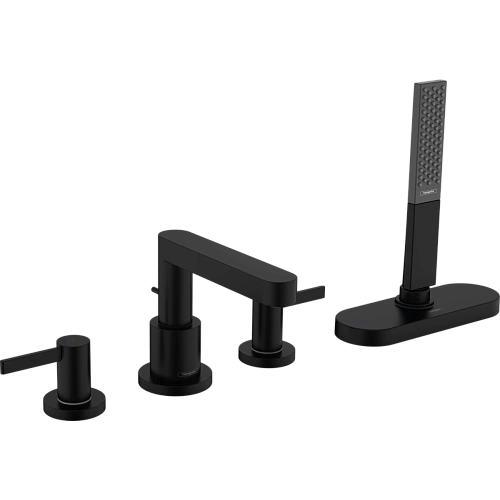 Смеситель на борт ванны Hansgrohe Finoris на борт ванны, на 4 отверстия, с sBox 76444670, матовый че Смеситель на борт ванны Hansgrohe Finoris на борт ванны, на 4 отверстия, с sBox 76444670, матовый че