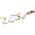 Смеситель на борт ванны Hansgrohe Metropol Classic 31441090, хром/под золото Смеситель на борт ванны Hansgrohe Metropol Classic 31441090, хром/под золото