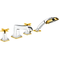 Смеситель на борт ванны Hansgrohe Metropol Classic 31449090, хром/под золото Смеситель на борт ванны Hansgrohe Metropol Classic 31449090, хром/под золото