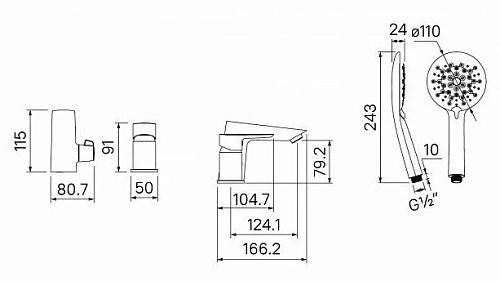 Смеситель на борт ванны IDDIS Cloud (CLOWG30i07) на 3 отверстия Смеситель на борт ванны IDDIS Cloud (CLOWG30i07) на 3 отверстия