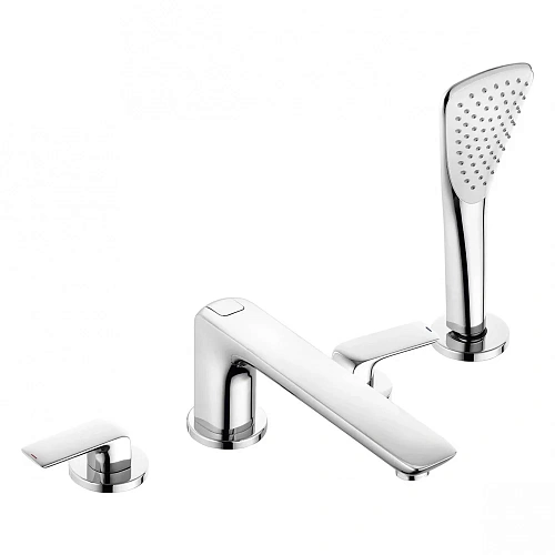 Смеситель на борт ванны Kludi Ameo 414240575 на 4 отверстия, рычаги плоские Смеситель на борт ванны Kludi Ameo 414240575 на 4 отверстия, рычаги плоские