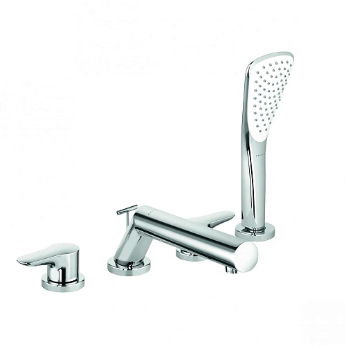 Смеситель на борт ванны Kludi Objekta 324250575 на 4 отверстия Смеситель на борт ванны Kludi Objekta 324250575 на 4 отверстия