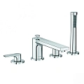 Смеситель на борт ванны Kludi Zenta SL на 4 отверстия 484240565 Смеситель на борт ванны Kludi Zenta SL на 4 отверстия 484240565