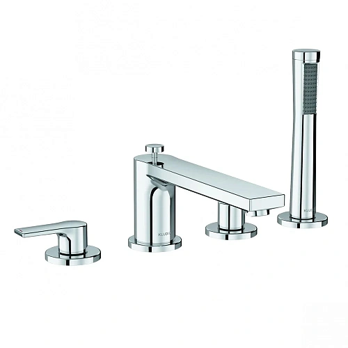 Смеситель на борт ванны Kludi Zenta SL на 4 отверстия 484240565 Смеситель на борт ванны Kludi Zenta SL на 4 отверстия 484240565