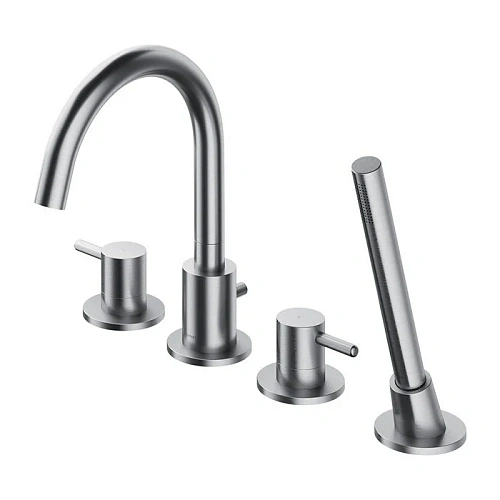 Смеситель на борт ванны OMNIRES Y Y1232NI (никель) на 4 отверстия Смеситель на борт ванны OMNIRES Y Y1232NI (никель) на 4 отверстия