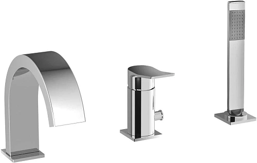 Смеситель на борт ванны Paffoni Tilt TI040CR Смеситель на борт ванны Paffoni Tilt TI040CR