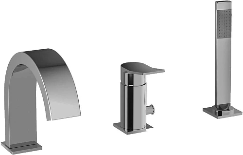 Смеситель на борт ванны Paffoni Tilt TI040ST Смеситель на борт ванны Paffoni Tilt TI040ST