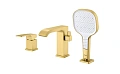 Смеситель на борт ванны Raglo R02.31.03, сатин золотой Смеситель на борт ванны Raglo R02.31.03, сатин золотой