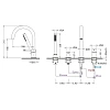 Смеситель на борт ванны Timo Saona 2320/18Y черное золото Смеситель на борт ванны Timo Saona 2320/18Y черное золото